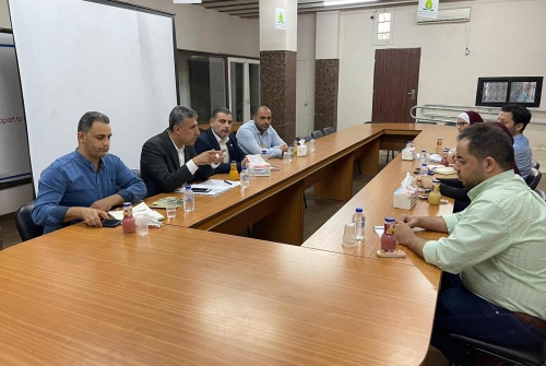 مجموعة غزة تستقبل وكيل مساعد وزارة التنمية أ. أكرم الحافي